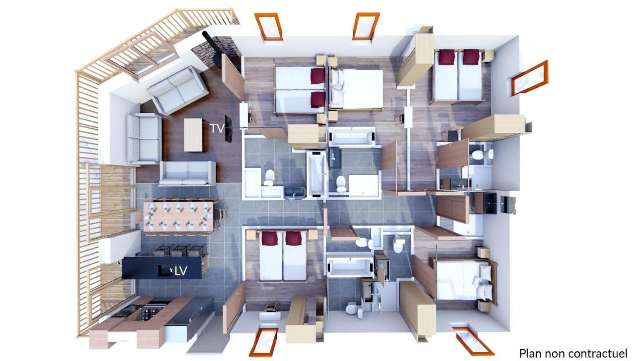 Les Balcons Platinium Val Cenis Apartment ล็องส์เลอวิลลาร์ ภายนอก รูปภาพ